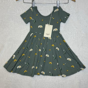 New With Tags Kyte Baby 2T Twirl Camping Dress Bamboo Soft